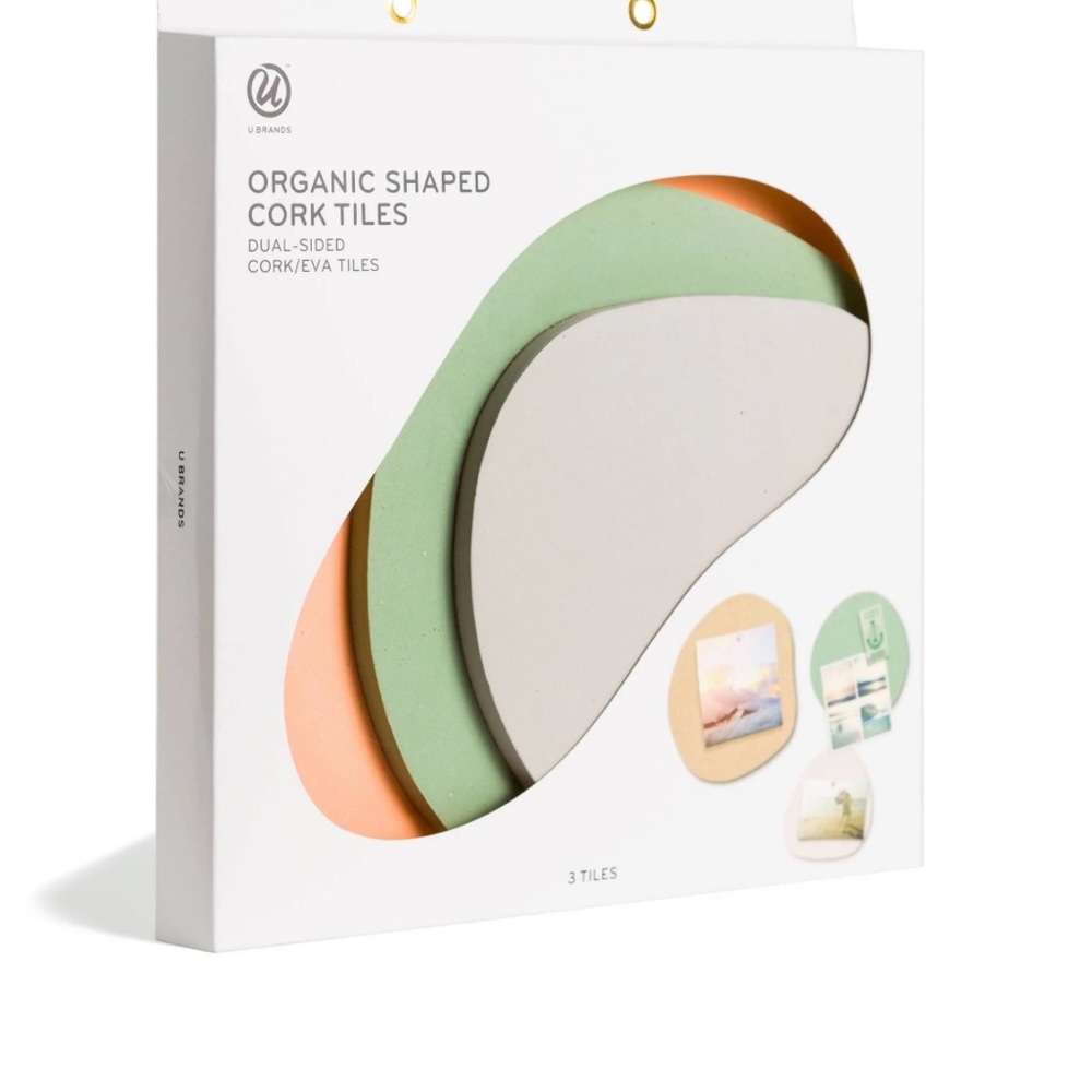 2 UBrands dual sided cork tiles